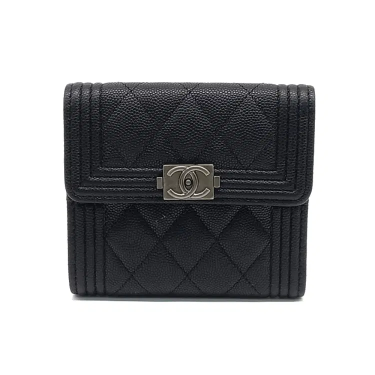 Chanel Caviar Boy Half Wallet-Hover-Image