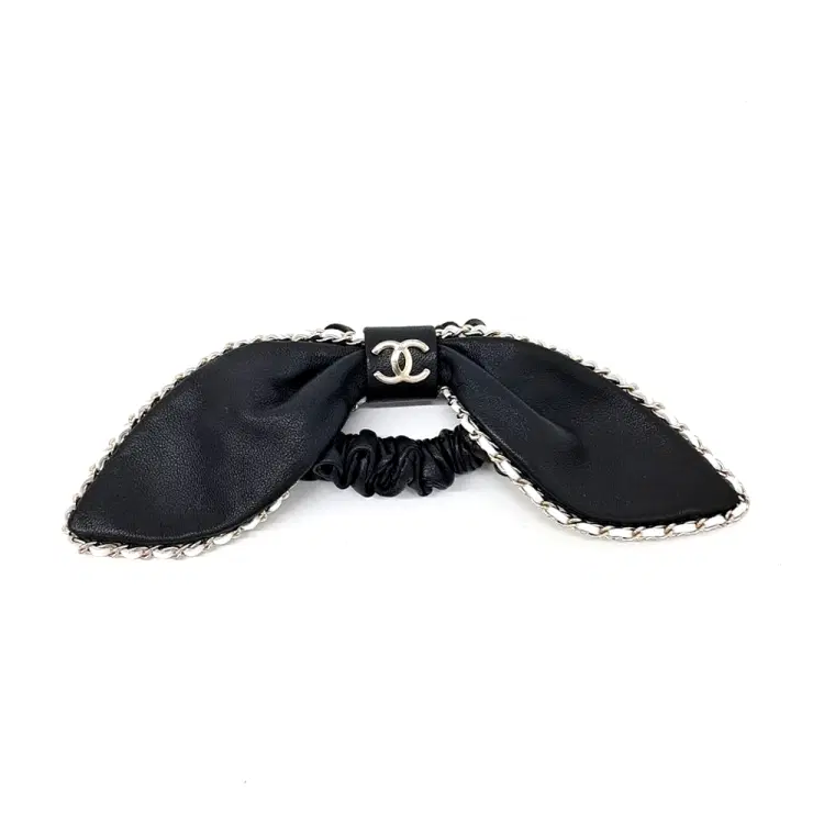 Chanel Leather Hair Scrunchie-Hover-Image