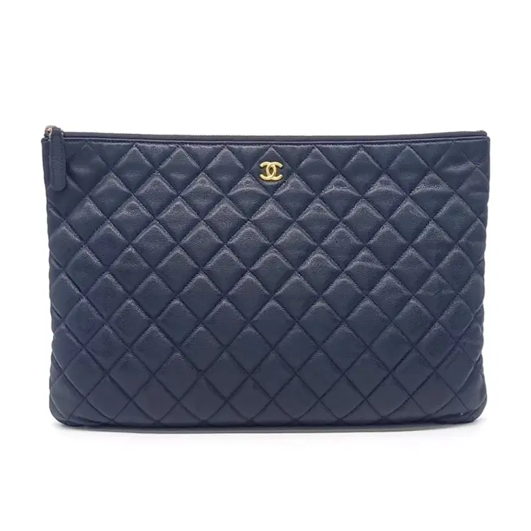 Chanel Caviar Clutch Large-Hover-Image