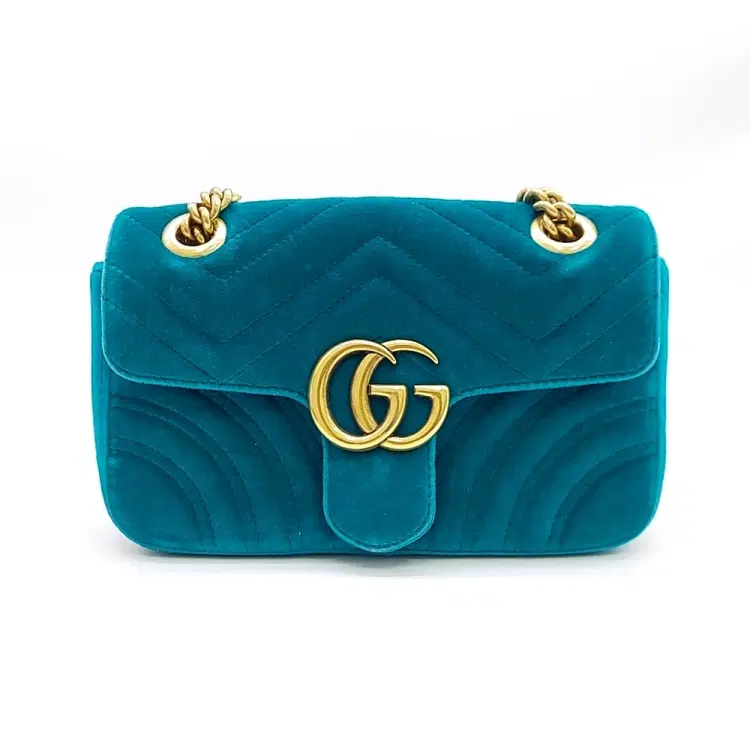Gucci Velvet Matrace Mini Shoulder Bag (446744)-Hover-Image