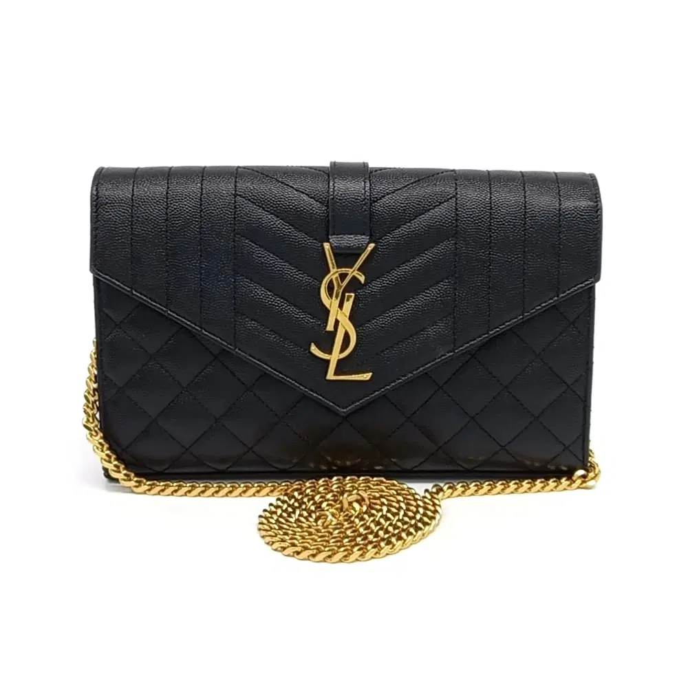 Saint Laurent Mix Matrace Monogram Chain Cross Bag (620280)