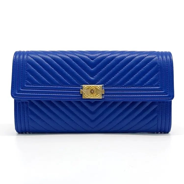 Chanel Chevron Boy Long Wallet-Hover-Image