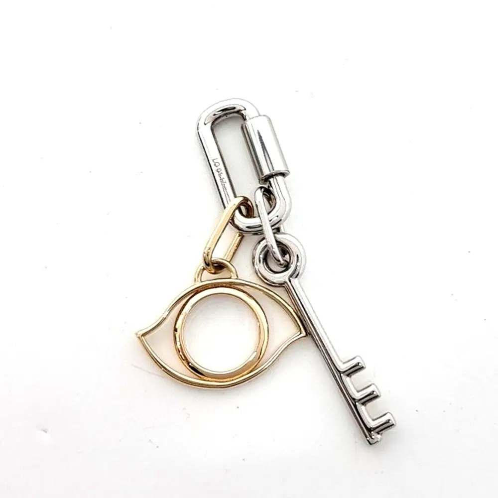 Hermes Charm-Decorated Keyring