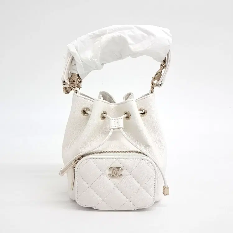 Chanel Caviar Business Affinity Mini Chain Bucket Cross Bag-Hover-Image