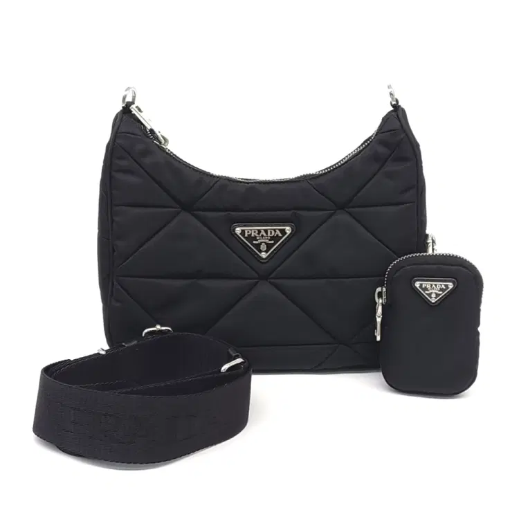 Prada Re-Nylon Tesuto Quilted Shoulder Bag-Hover-Image