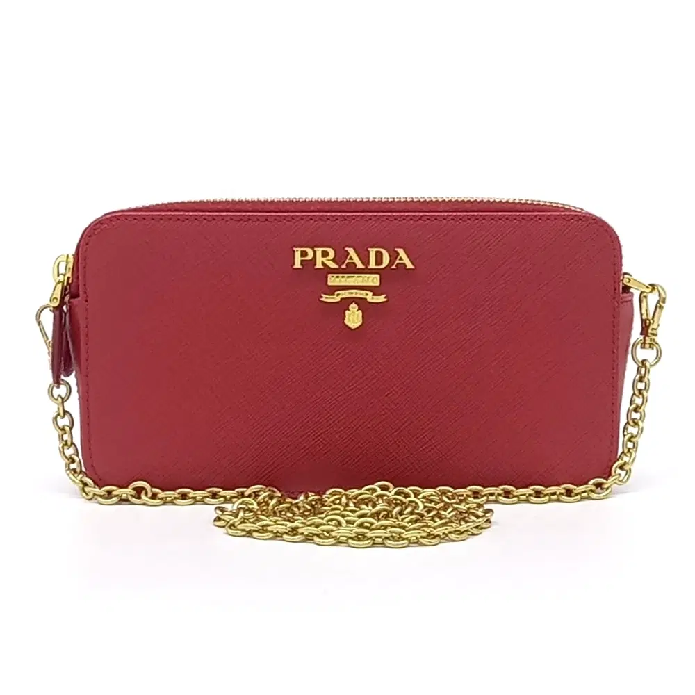 Prada Saffiano Mini Chain Bag (1Dh010)