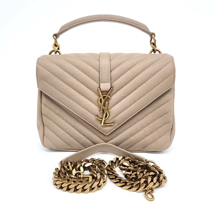 Saint Laurent Classic College Monogram Chain Bag (600279)-Hover-Image