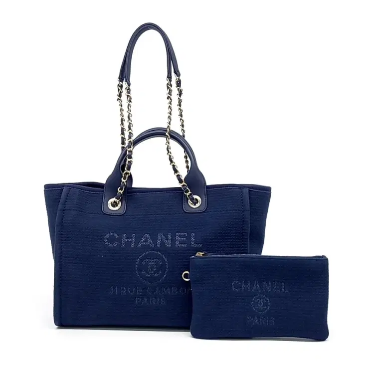 Chanel Canvas Deauville Small Tote And Shoulder Bag As3257-Hover-Image