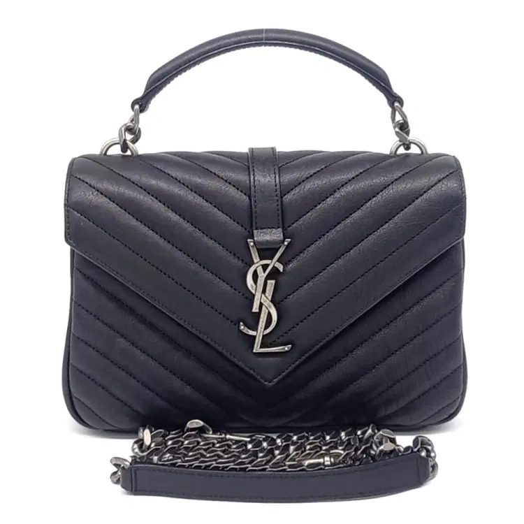 Saint Laurent Classic College Monogram Chain Bag (600279)-Hover-Image