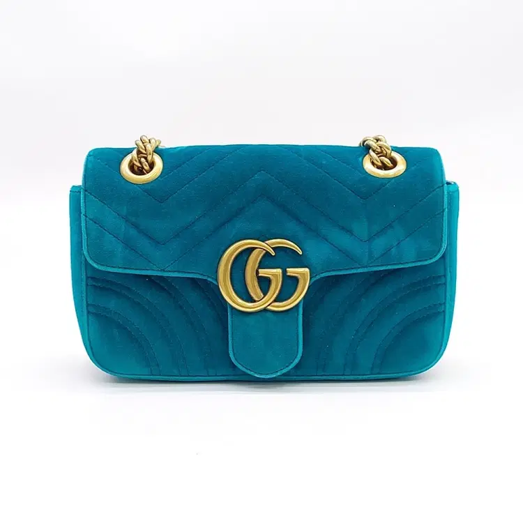 Gucci Velvet Matrace Mini Shoulder Bag (446744)-Hover-Image