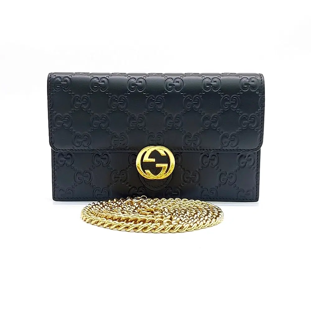 Gucci Signature Chain Wallet And Crossbag (409340)