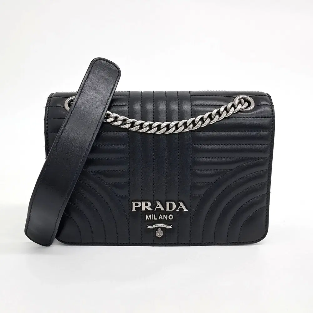 Prada Diagram Cross Bag (1Bd227)