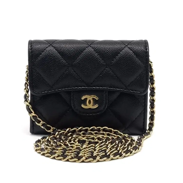 Chanel Caviar Chain Card Wallet Ap0238-Hover-Image