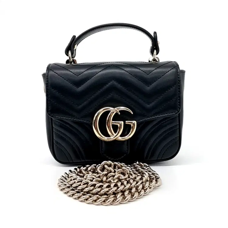 Gucci Marmont Mini Top Handle Bag (811238)-Hover-Image