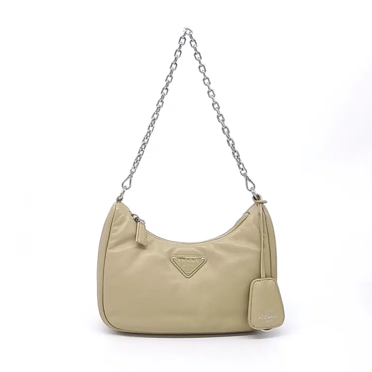 Prada Soft Padded Nappa Chain Strap Hobo Bag-Hover-Image