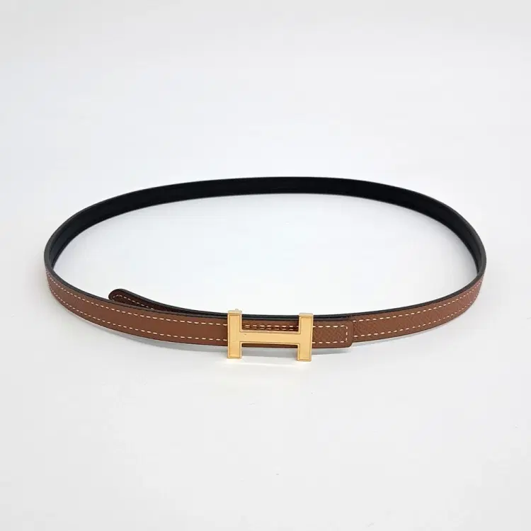 Hermes H Slim Double-Sided Belt (D)-Hover-Image