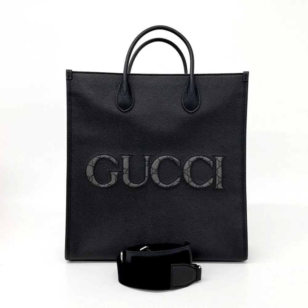 Gucci Logo Leather Tote Bag (770975)