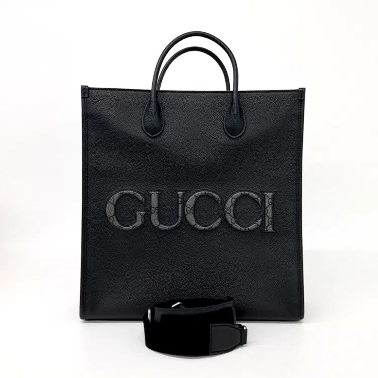 Gucci Logo Leather Tote Bag (770975)-Hover-Image