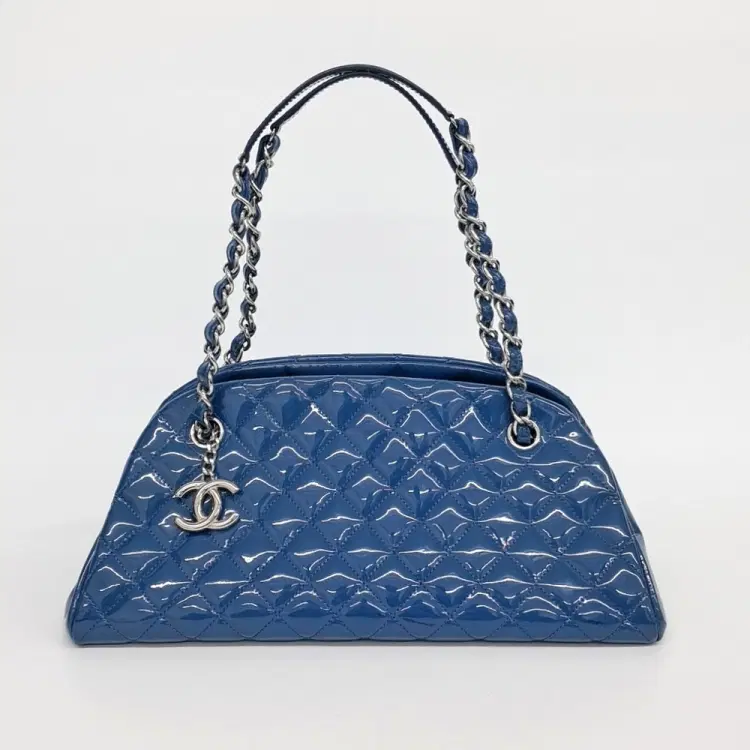 Chanel Patent Mademoiselle Bowling Bag-Hover-Image