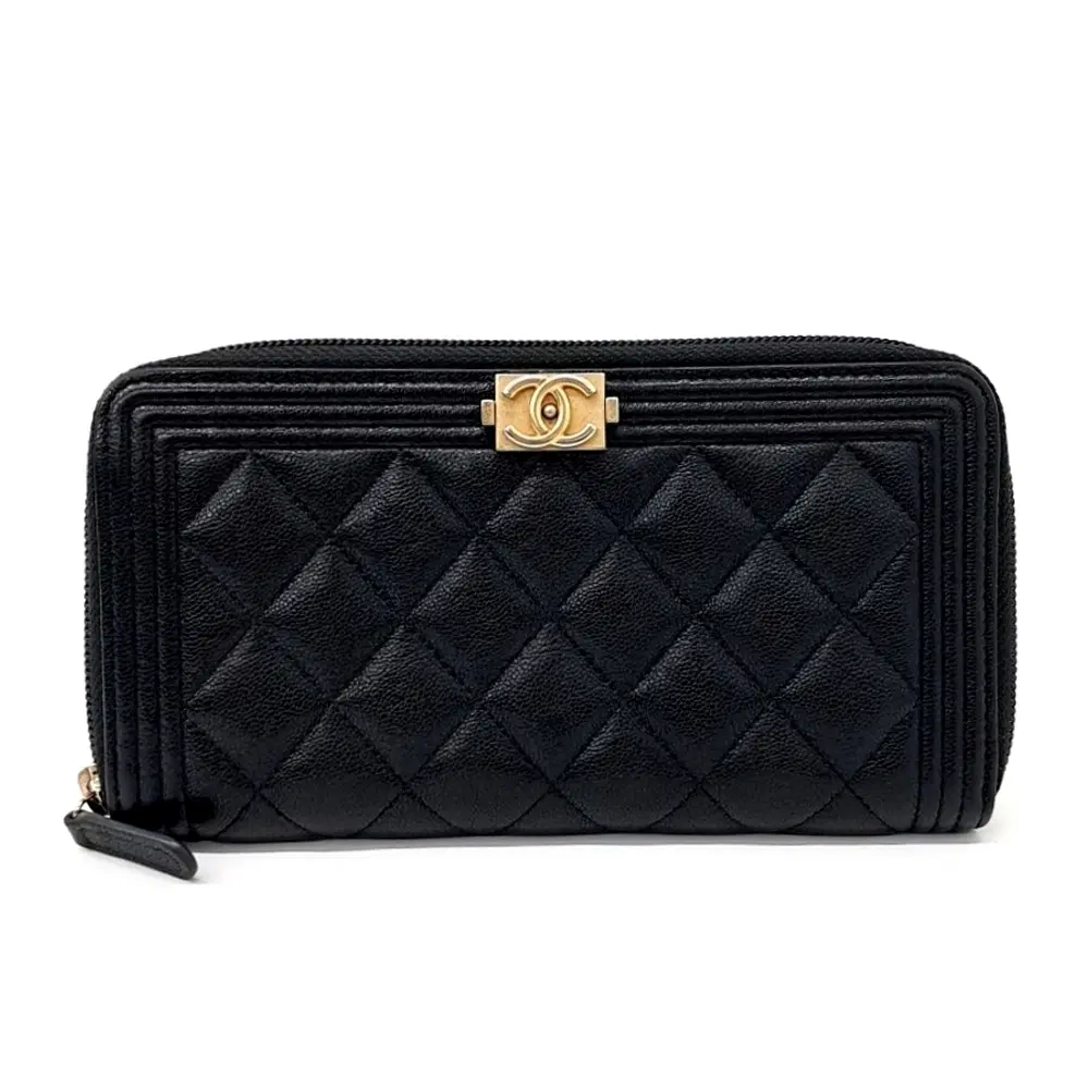Chanel Caviar Boy Long Wallet