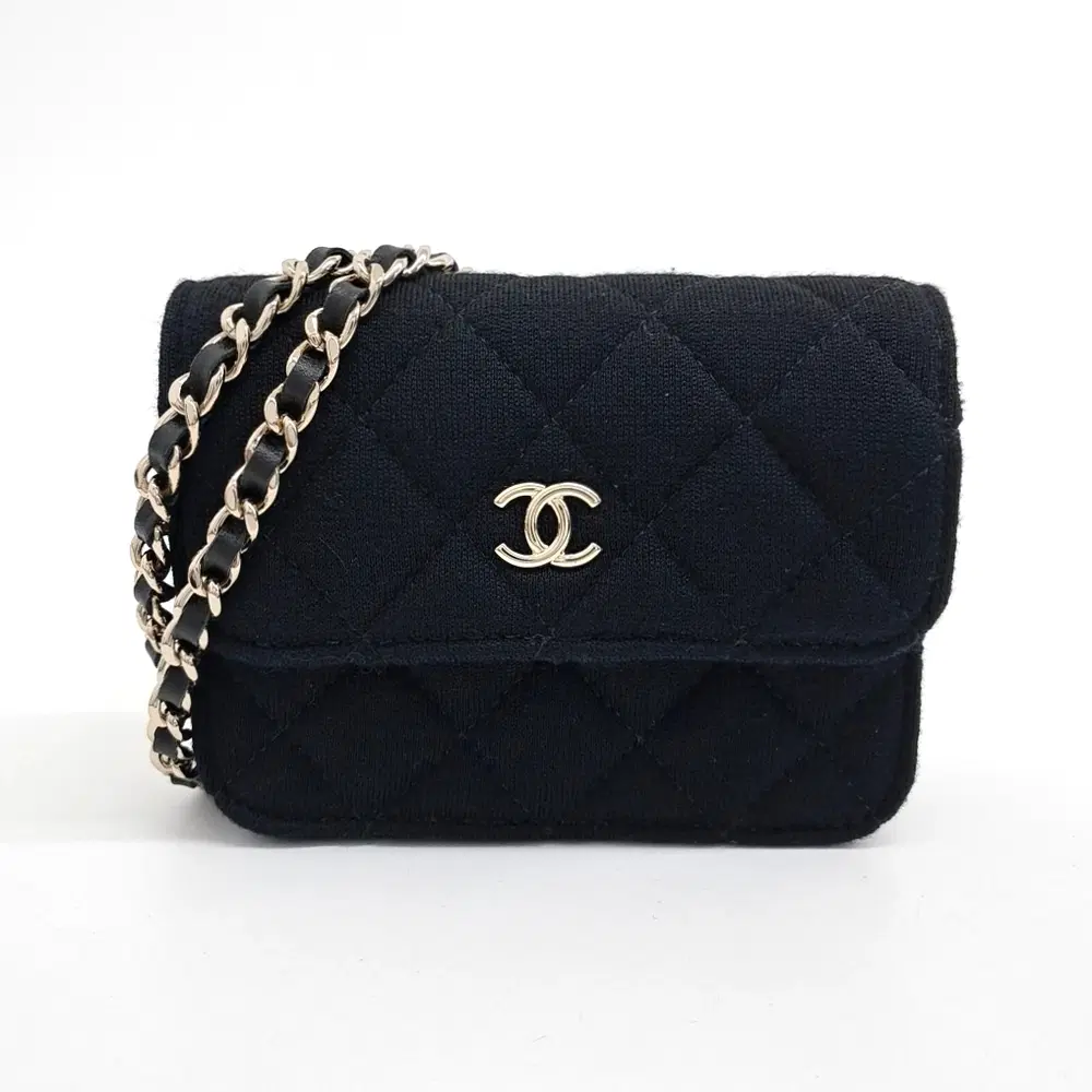 Chanel Fabric Mini Chain Cross Bag