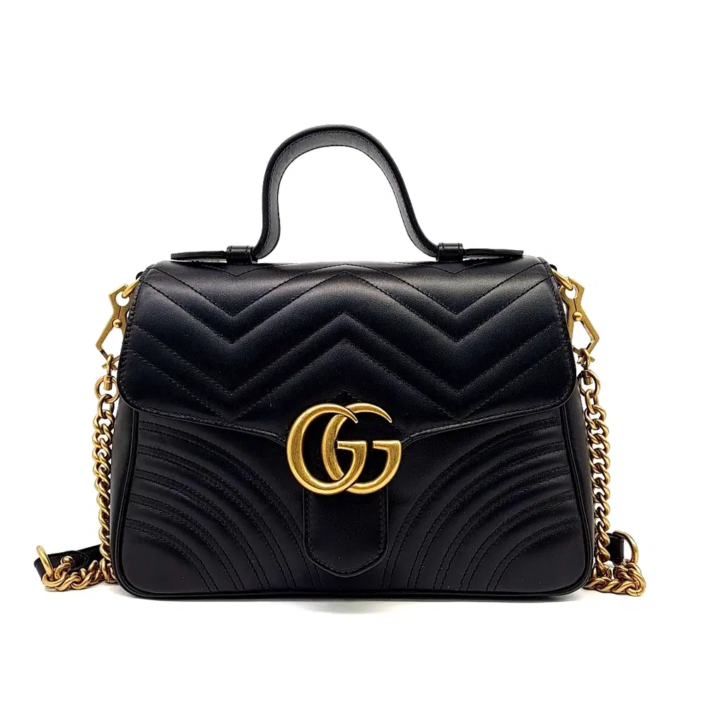 Gucci Matelasse Marmont Top Handle Bag (498110)