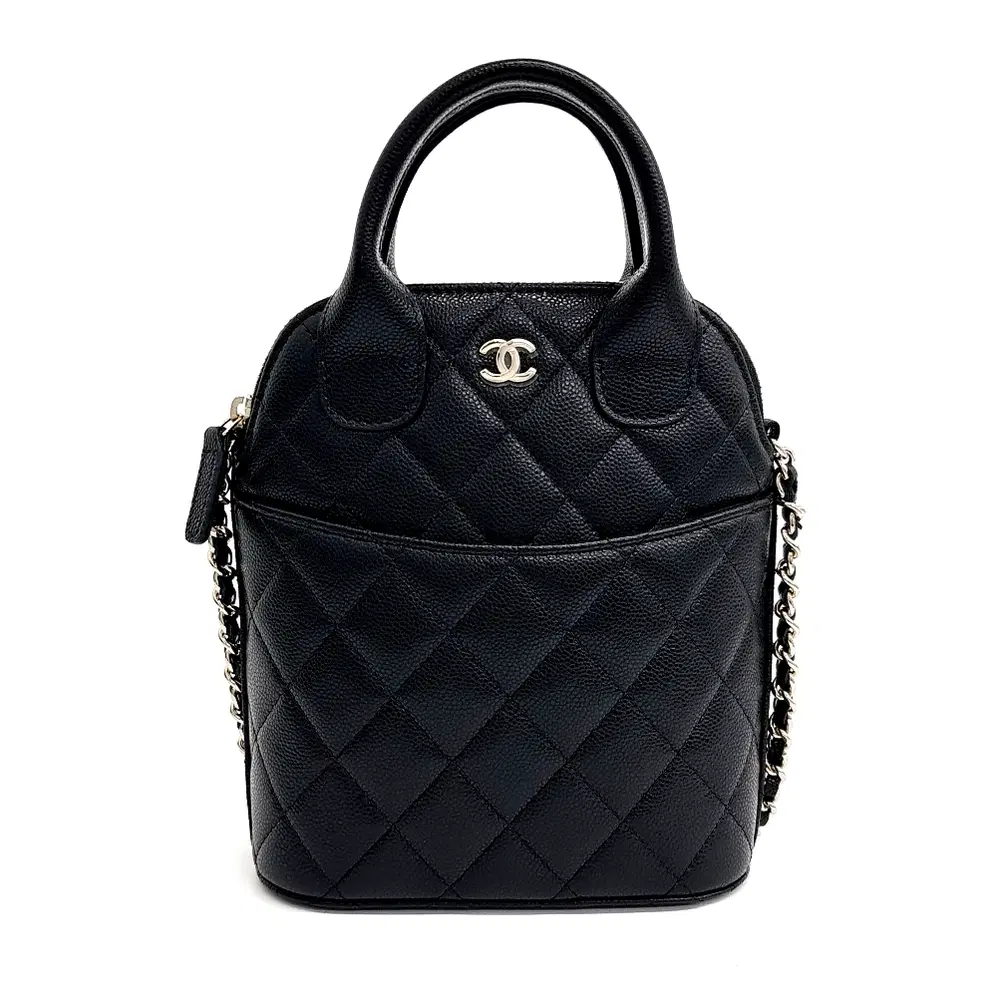 Chanel Caviar Top Handle Chain Bag