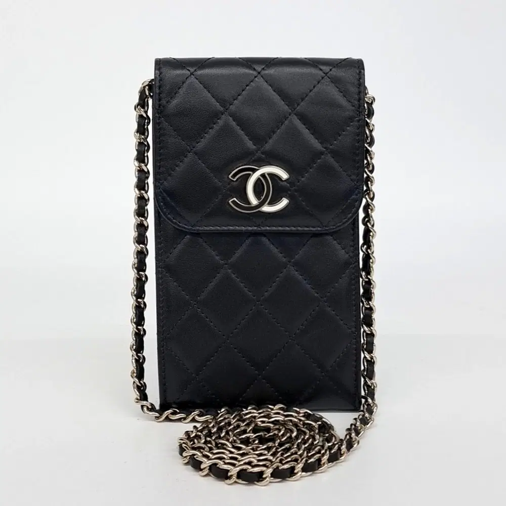 Chanel Phone Holder And Mini Chain Cross Bag