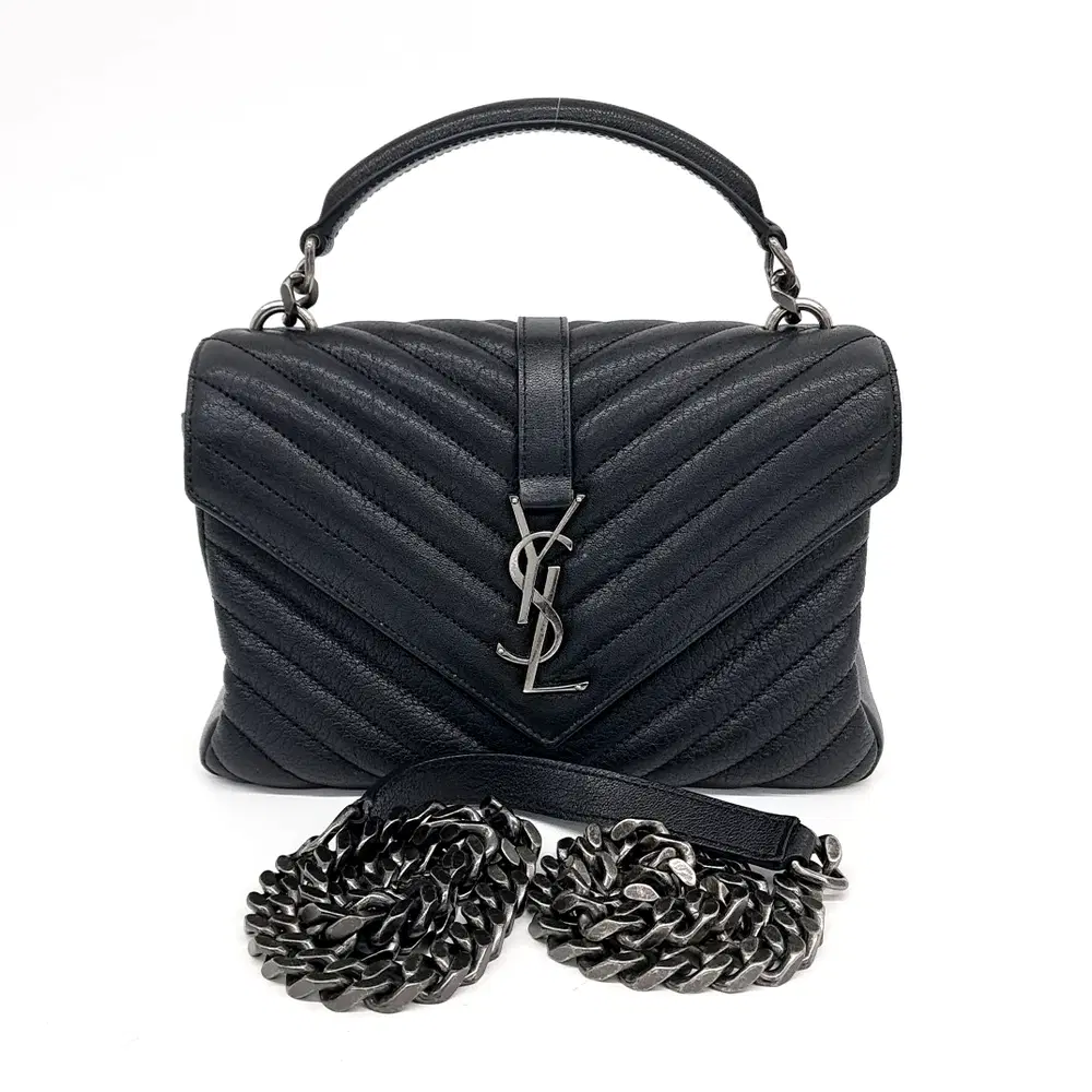 Saint Laurent Classic College Monogram Chain Bag (487213)