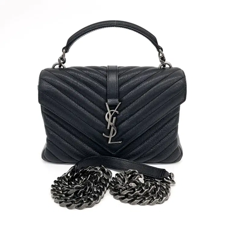 Saint Laurent Classic College Monogram Chain Bag (487213)-Hover-Image
