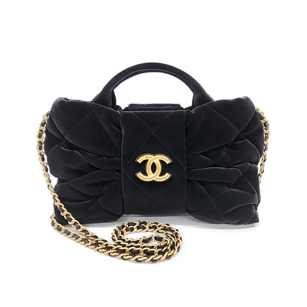 Chanel Velvet Bow Bag Mini