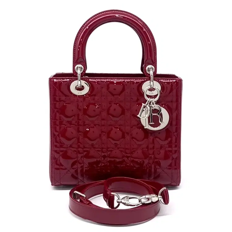 Christian Dior Patent Lady Bag Medium Vrb44551-Hover-Image