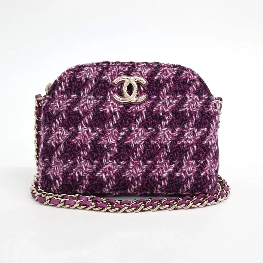 Chanel Tweed Mini Cross Bag
