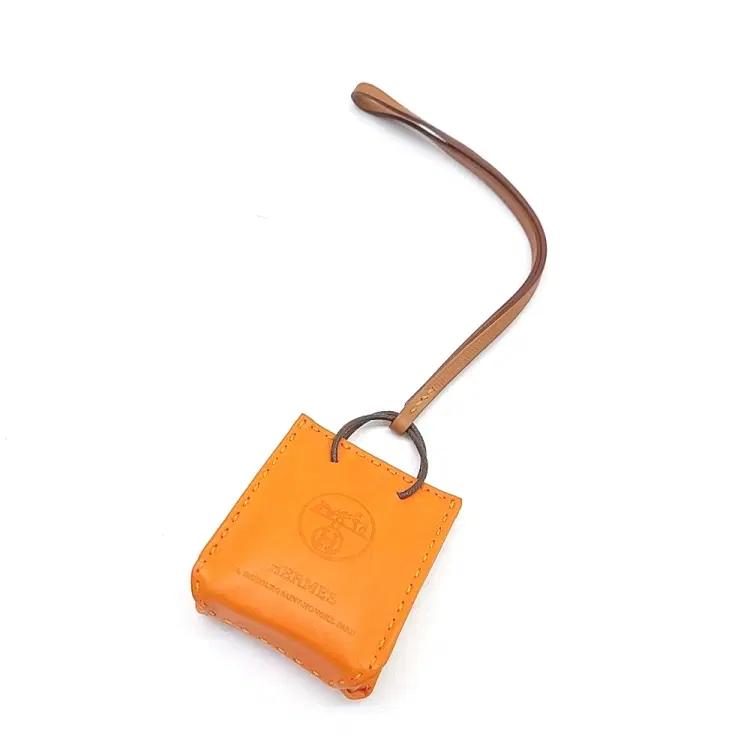 Hermes Sock Orange Bag Charm (Y)-Hover-Image