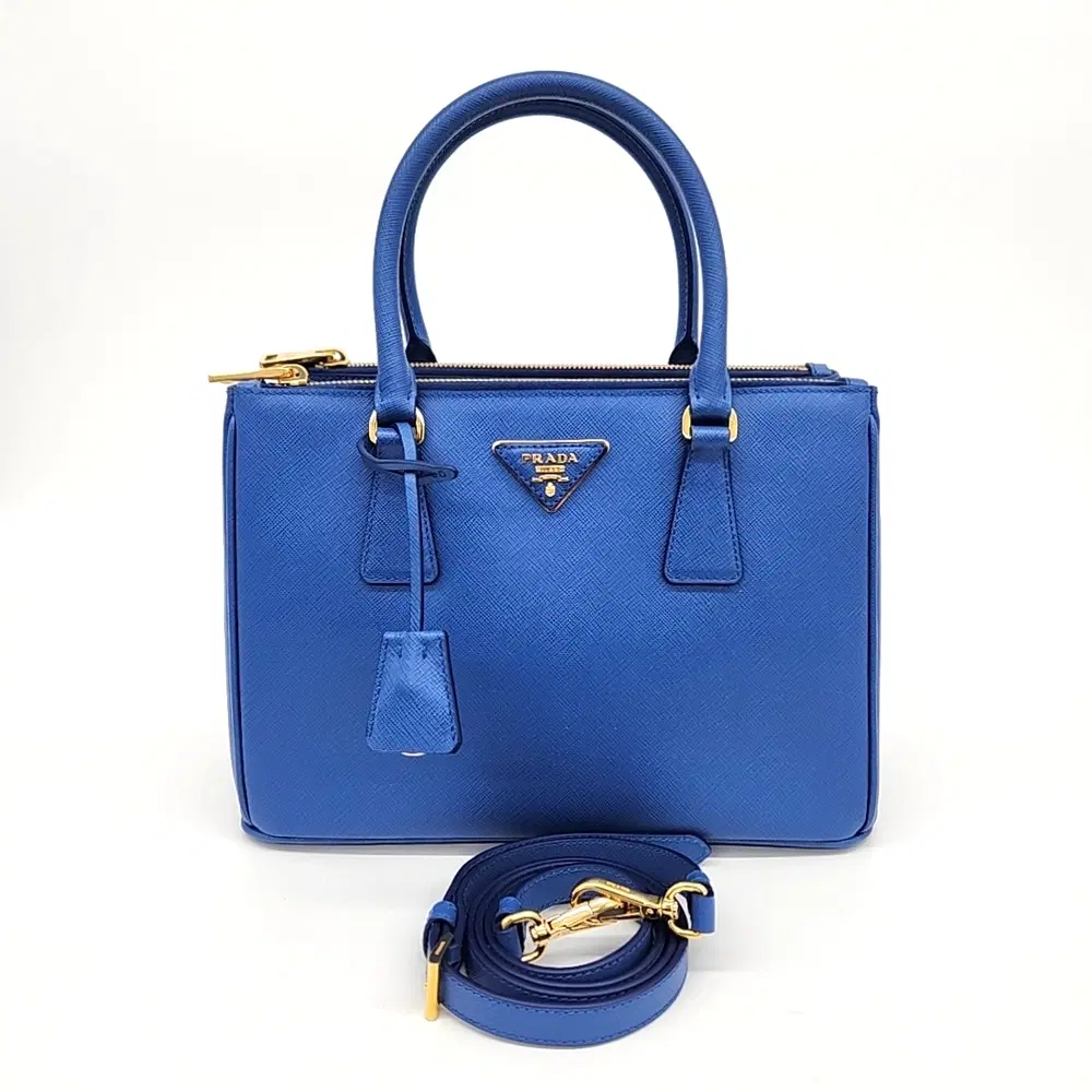 Prada Saffiano Lux Tote And Shoulder Bag