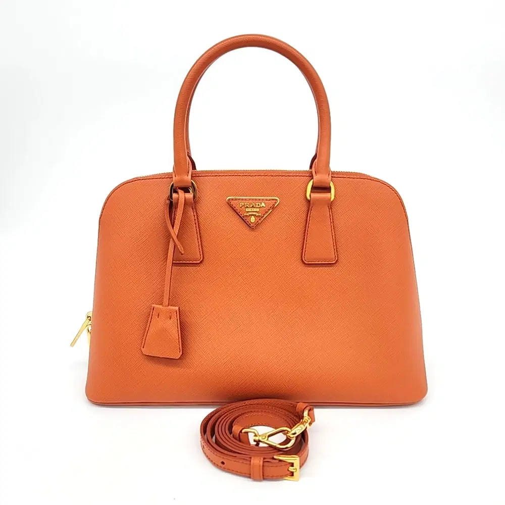 Prada Saffiano Lux Tote And Shoulder Bag (1Ba837)