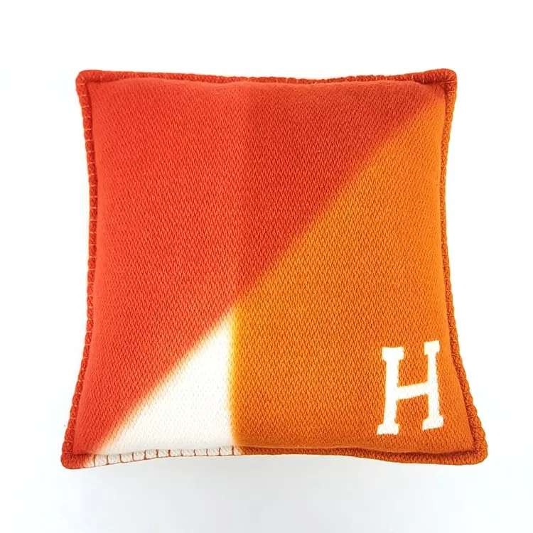 Hermes Cashmere Cushion-Hover-Image