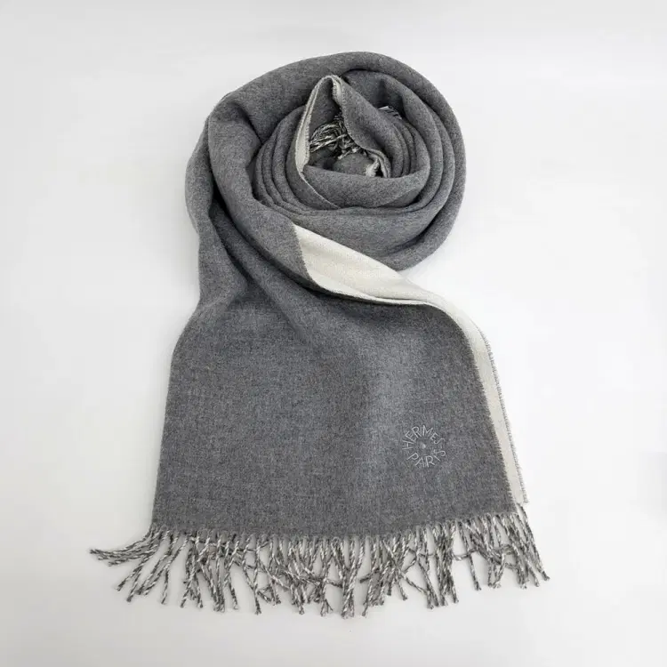 Hermes Cashmere Shawl And Muffler-Hover-Image