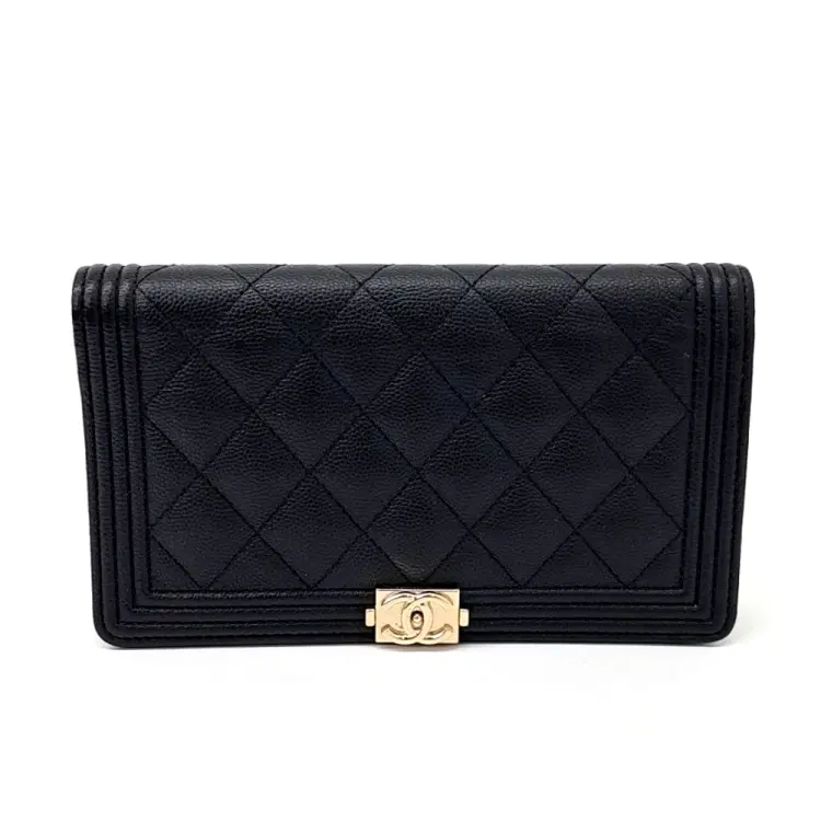 Chanel Caviar Boy Long Wallet A80285-Hover-Image