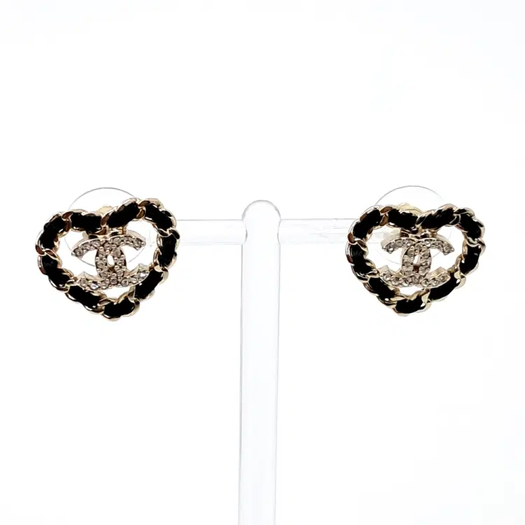 Chanel Heart Earrings-Hover-Image