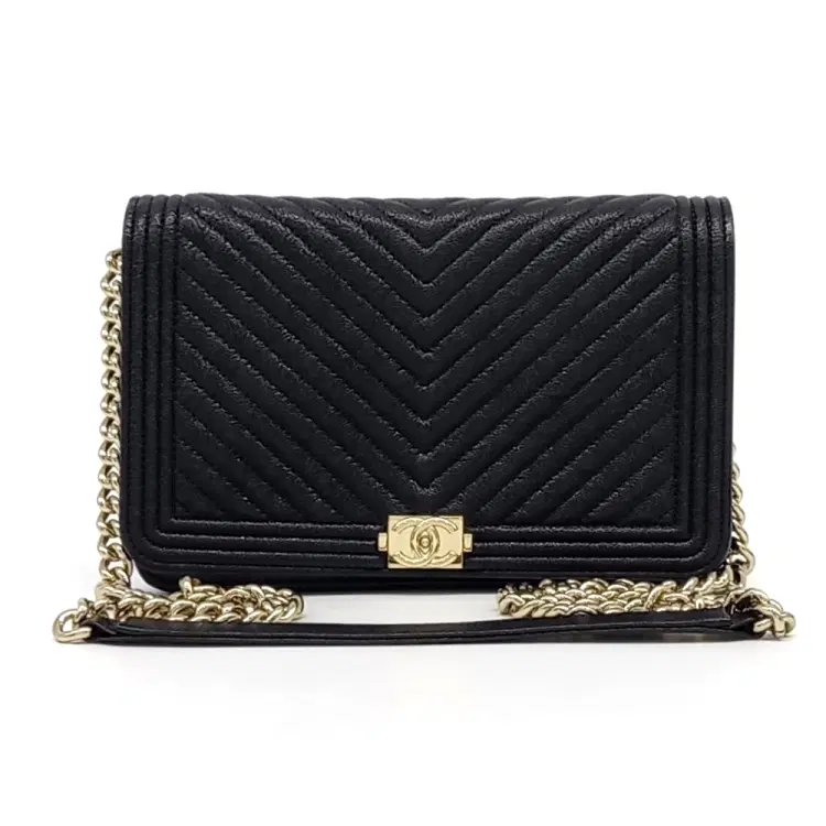 Chanel Caviar Chevron Boy Woc Mini Cross Bag Ap1117-Hover-Image