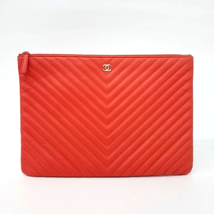 Chanel Chevron Clutch Large-Hover-Image