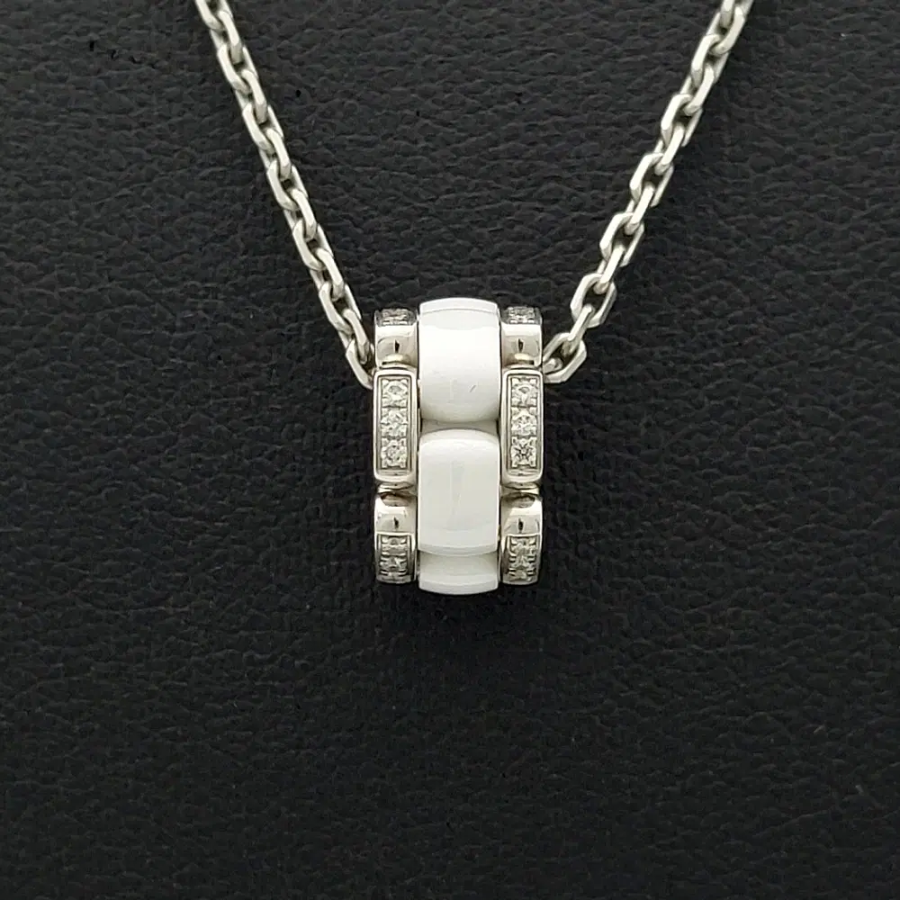 Chanel Diamond Ultra Ceramic Necklace