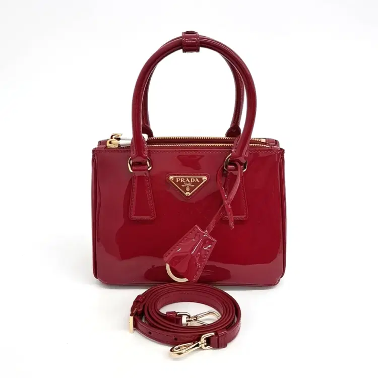 Prada Patent Tote And Shoulder Bag (1Ba906)-Hover-Image