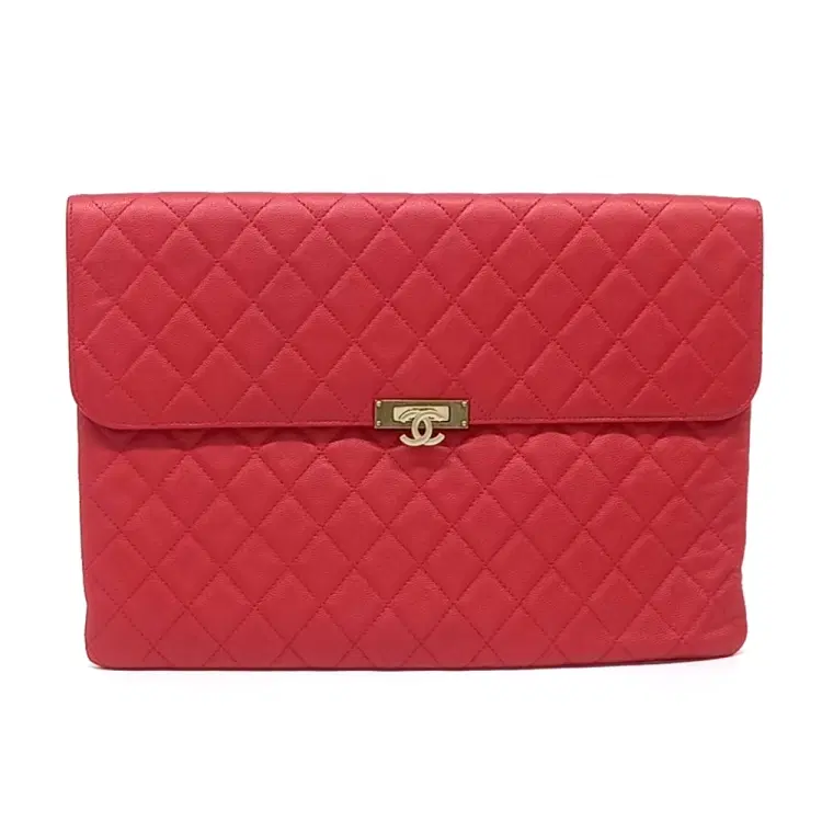 Chanel Caviar Flap Clutch Large-Hover-Image