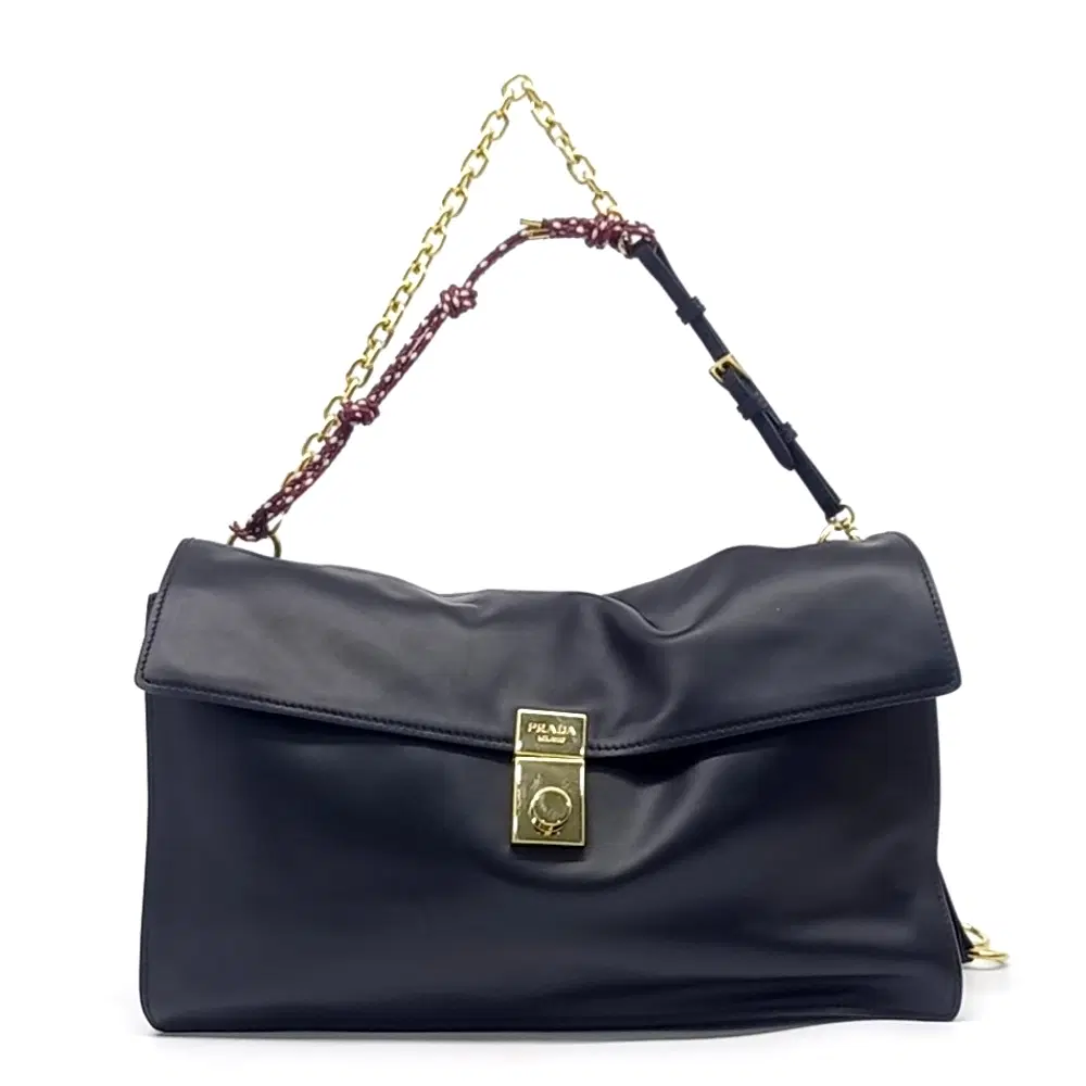 Prada Soft Sound Charm Shoulder Bag Large (1Bd378)