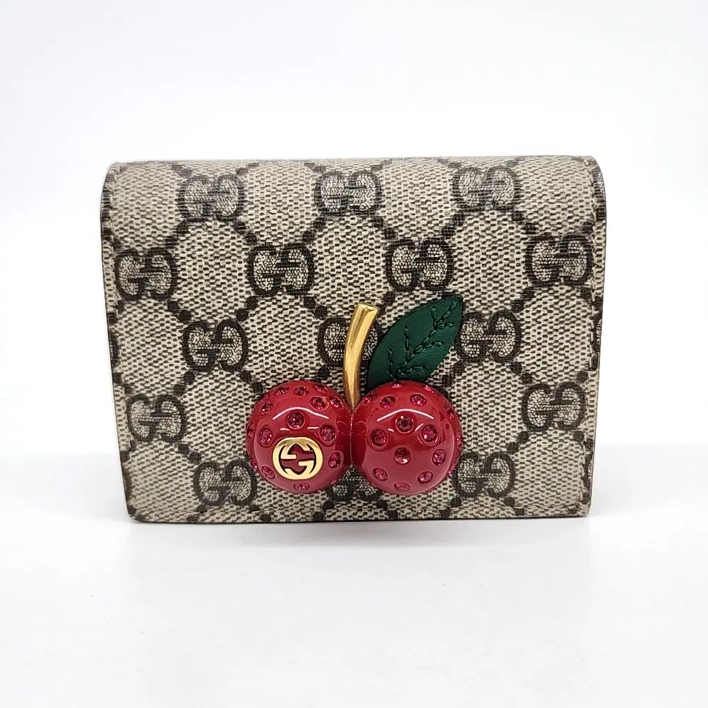 Gucci Cherry Pvc Half Wallet (476050)