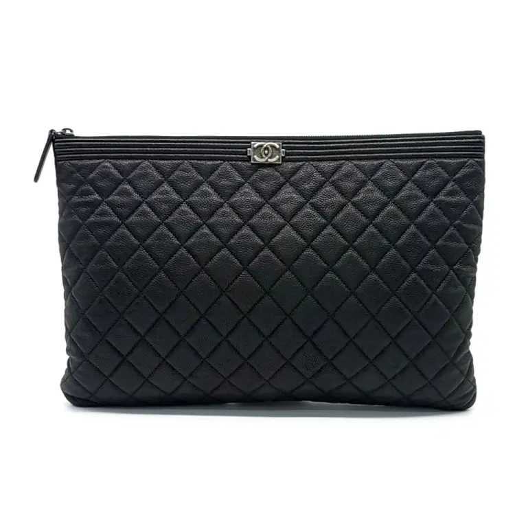 Chanel Caviar Boy Clutch-Hover-Image