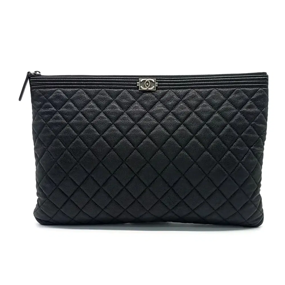 Chanel Caviar Boy Clutch