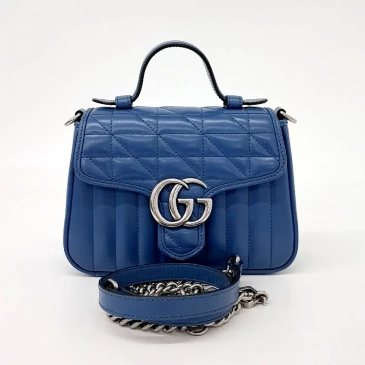 Gucci Gg Marmont Mini Top Handle Bag (583571)-Hover-Image